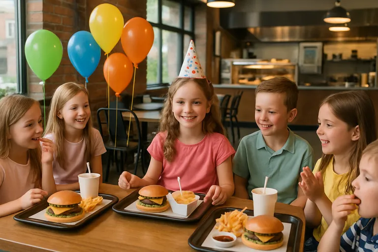 Een kinderfeestje met eten erbij: wat een cafetaria verzorgt